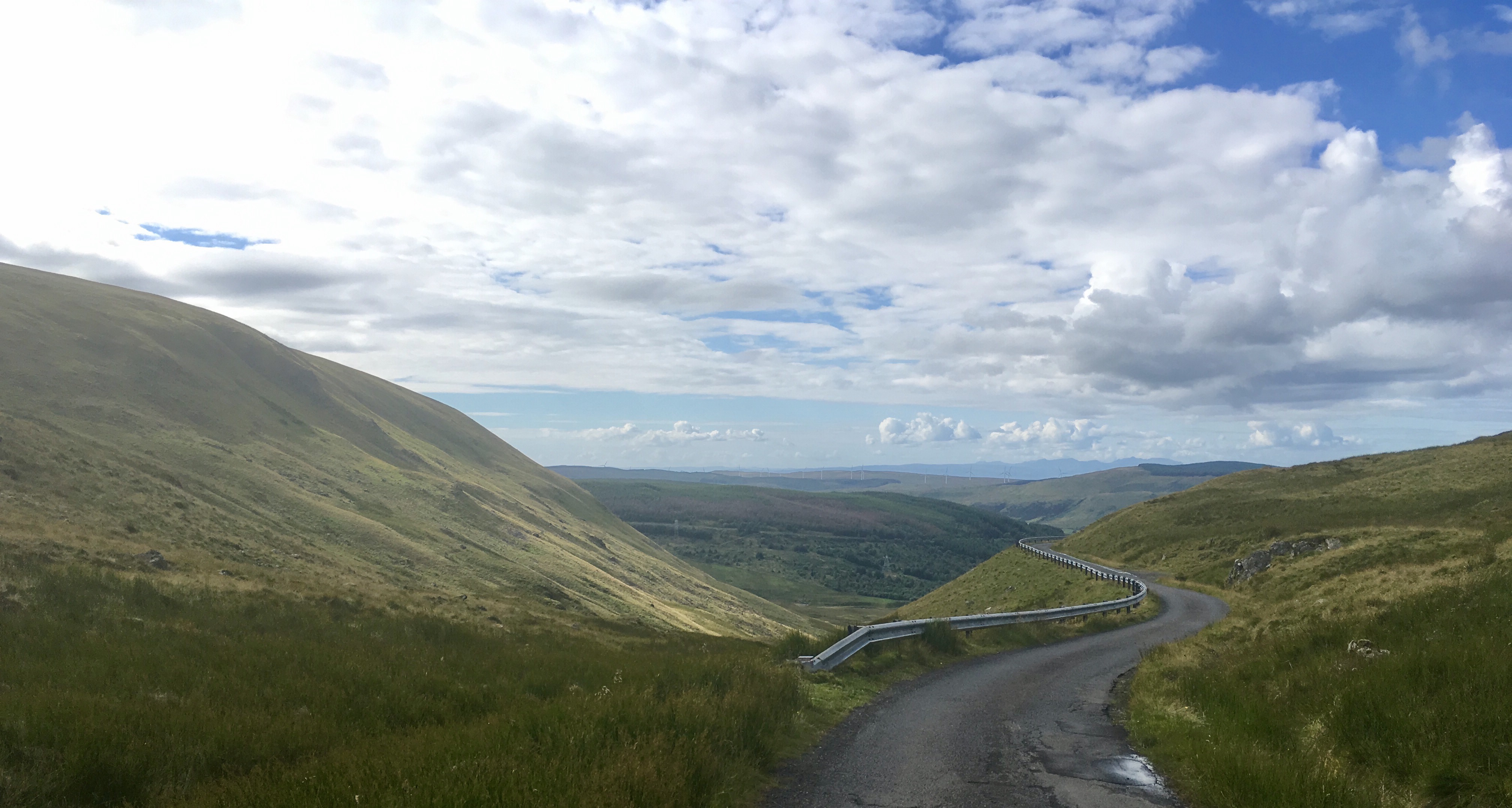 View from the hills above Dailly, during the Southern Uplands Audax 2017
