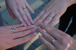 four wedding rings