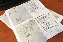Cycling Audax ride notes, map and direction cues